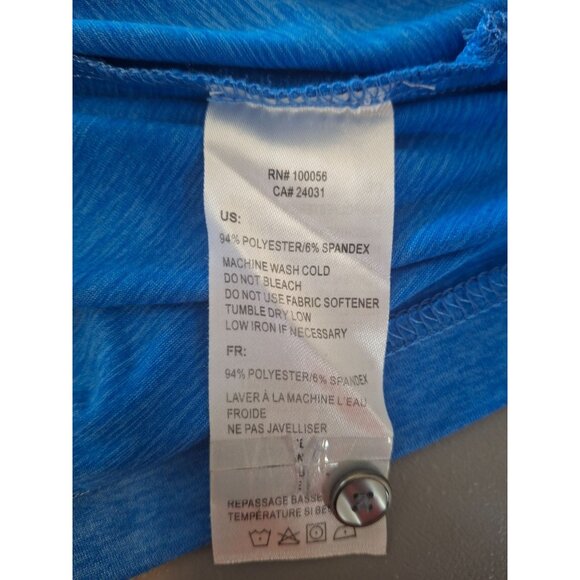 OObe Hydrovent PoloShort Sleeve Shirt Mens Medium Blue - Picture 6 of 9